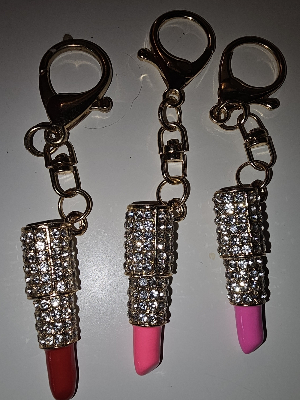Lip Stick Key Chain/Bag Charm- Set Of 3